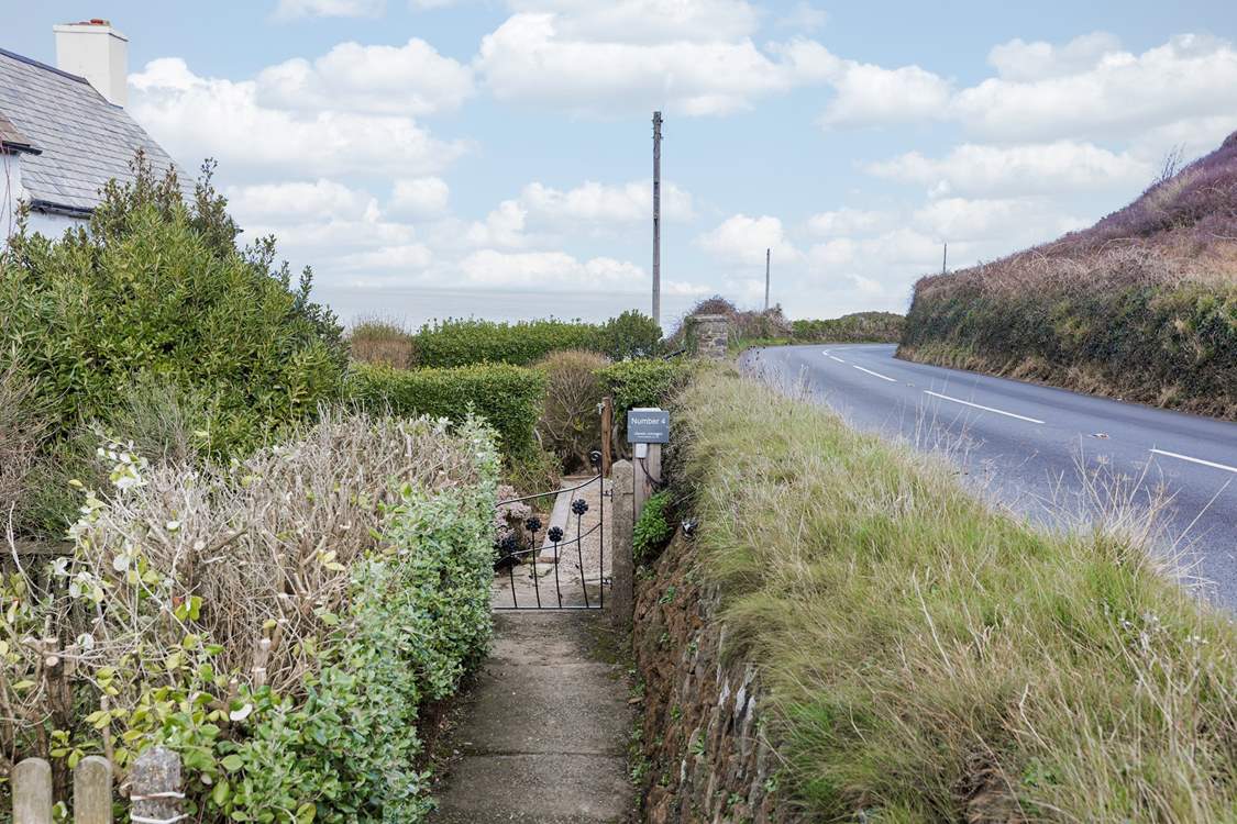 Welcome to Number 4.
With a private path from the parking area.