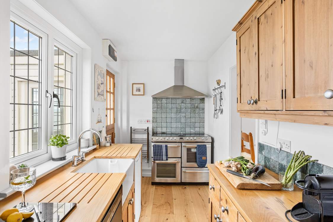 The stable-door leads to the fabulous gardens.