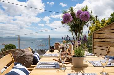 Soak up the incredible sea views.