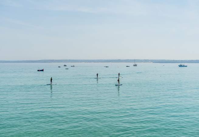 The gorgeous turquoise waters of St Ives.