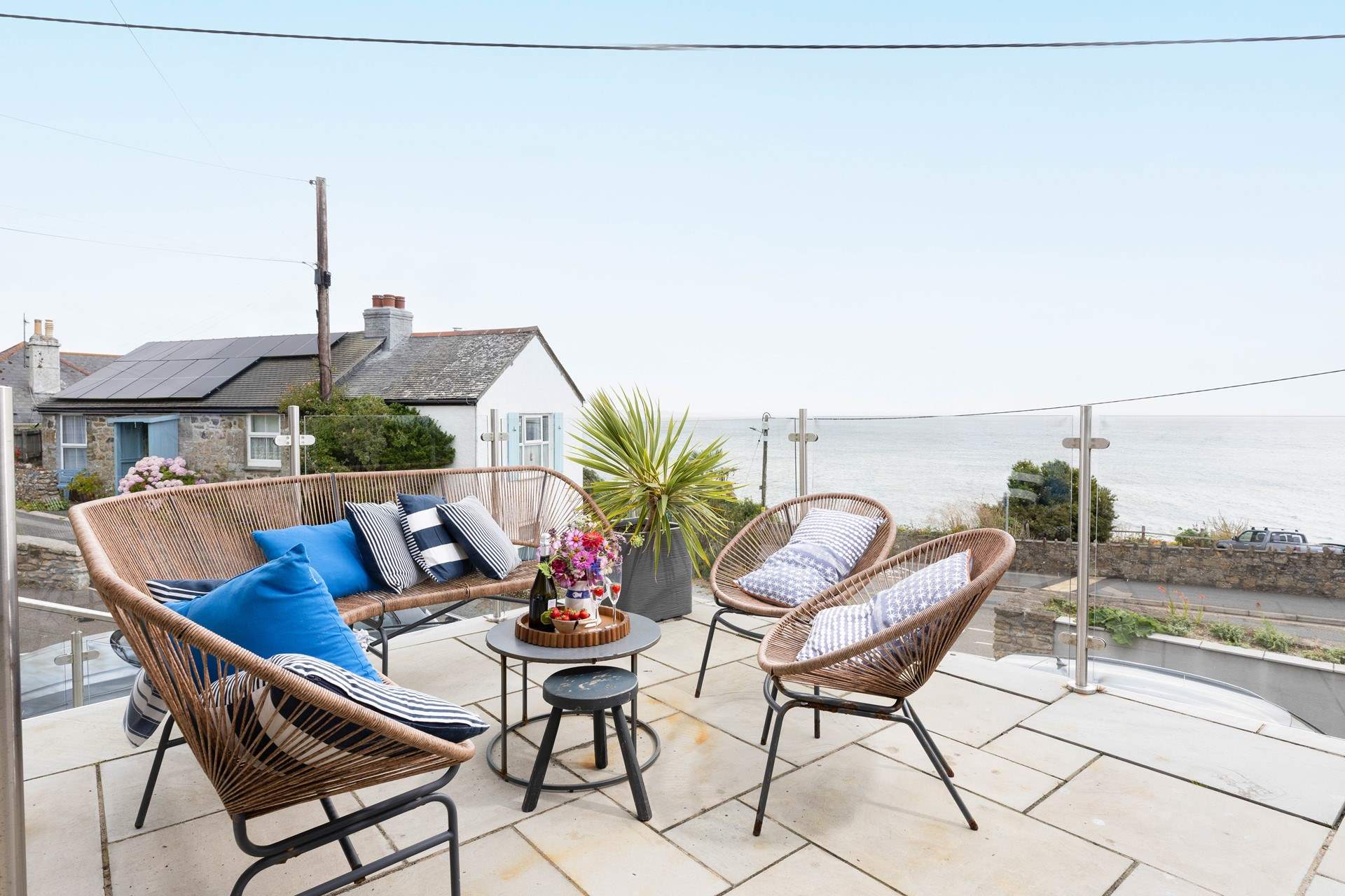 Enjoy the view from the stunning terrace.