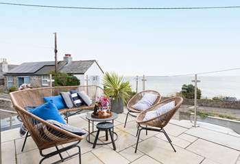 Enjoy the view from the stunning terrace.