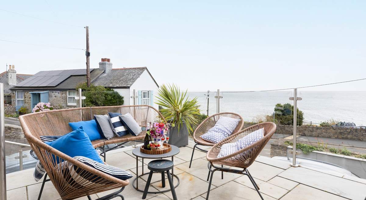 Enjoy the view from the stunning terrace.