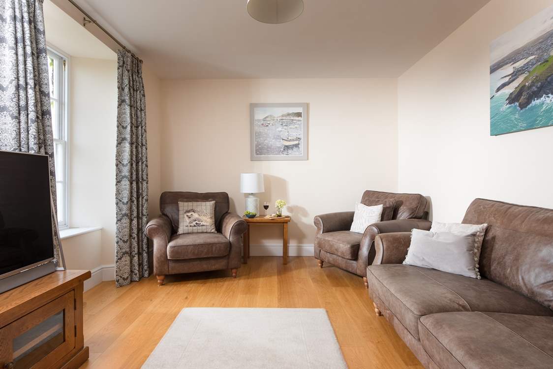Sink into the comfortable armchairs.