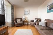 Sink into the comfortable armchairs.