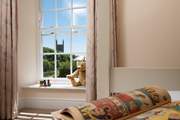 Bedroom 5 has lovely views of the church.