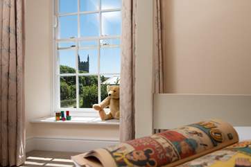 Bedroom 5 has lovely views of the church.