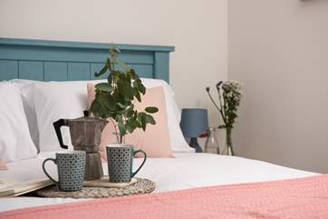 Breakfast in bed? Why not, you are on holiday!