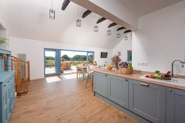 The living space is beautifully crafted.