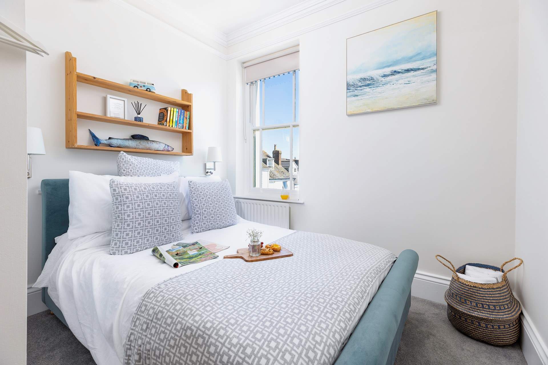 Bedroom 2 has a luxurious double bed, perfect for a great night's sleep yet positioned to take in the wonderful estuary view each morning.