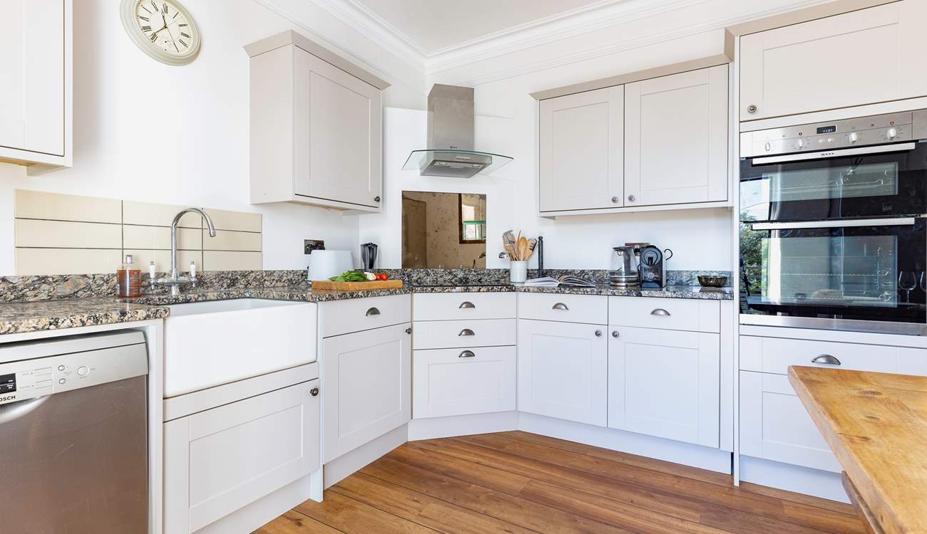 Create a holiday meal in the super kitchen/diner, with a door out on to the decking and of course that view!