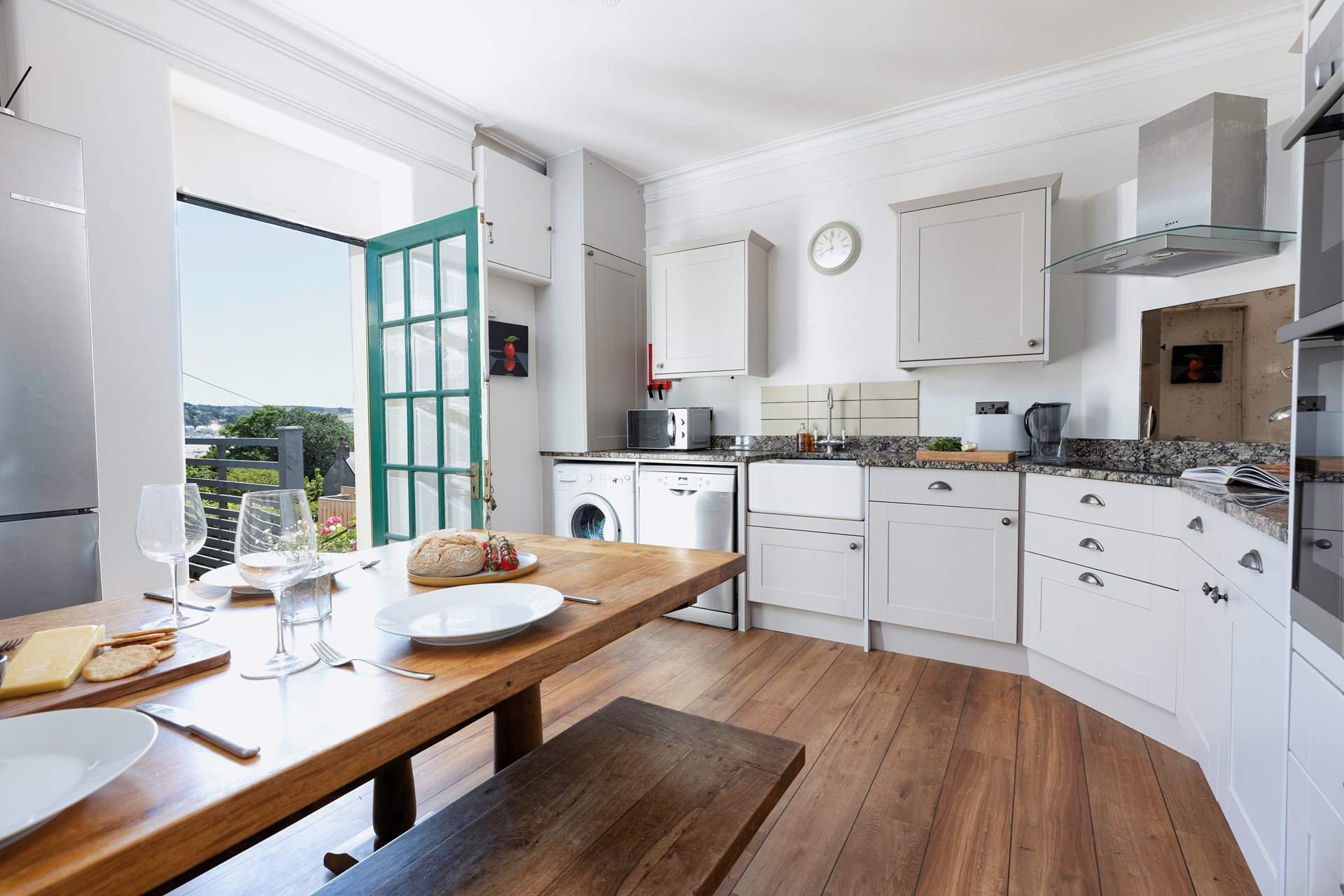 The beautifully crafted kitchen has all the equipment you'll need.