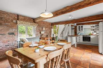 The kitchen/diner is brilliant for social family meals together.