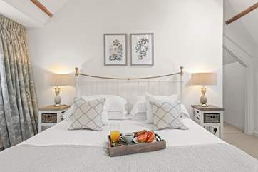 Treat yourself to breakfast in bed on your holiday.