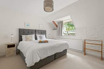 Bedroom one houses a brilliant 'zip and link' super-king size bed.