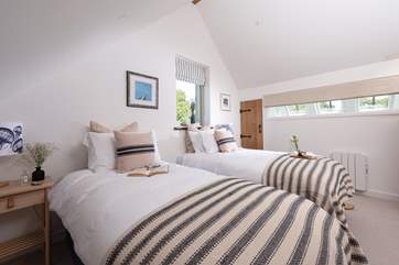 Bedroom one is home to fantastic 'zip and link' beds.