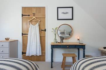 There are wonderful touches everywhere you look in bedroom one.