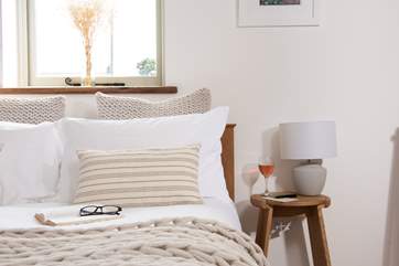 Beautiful crisp linens await you....