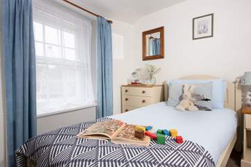 This room is absolutely perfect for little ones. Please note that there are steps leading into each bedroom and the landing has steps too!