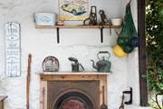 The space is beautifully decorated to give it a rustic charm.