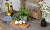 There's even a small table perfect for preparing food. - Thumbnail Image