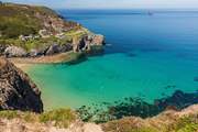 Take a dip in the tropical waters at Trevaunance Cove.