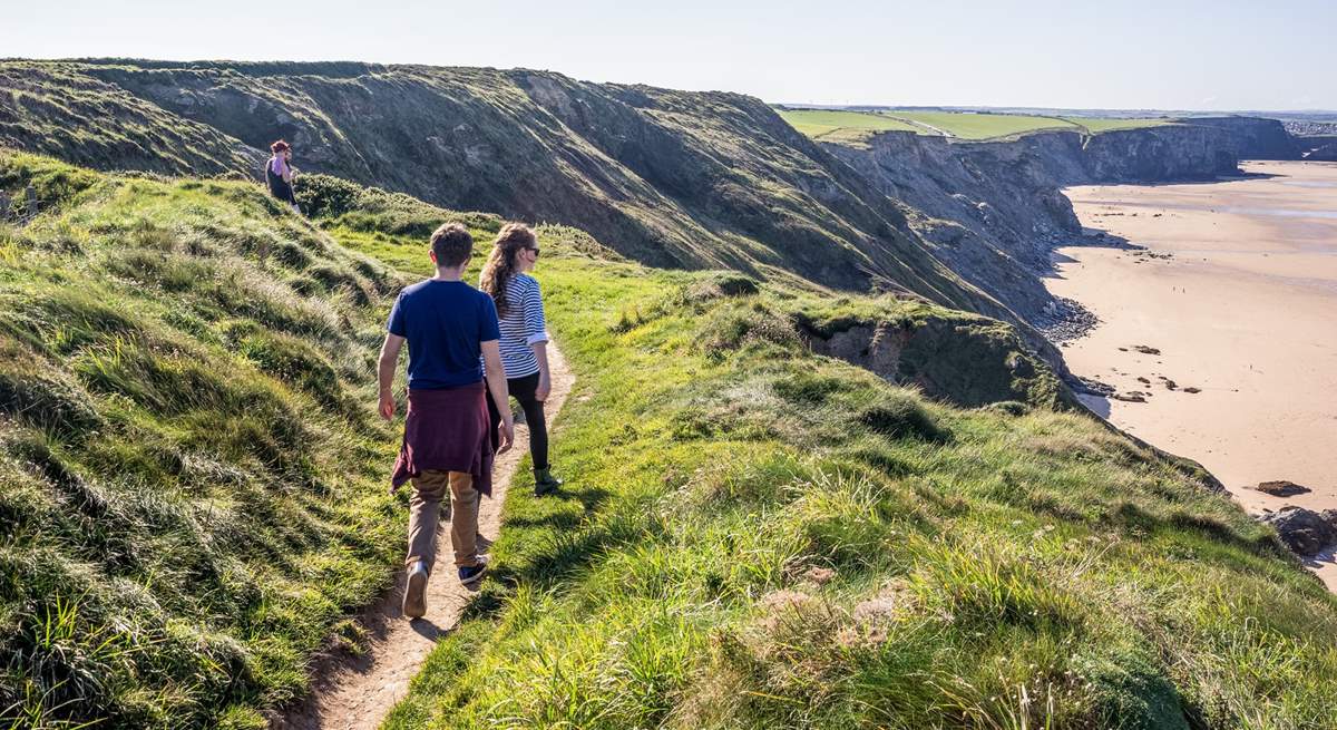 There are plenty of gorgeous beaches accessible from the South West Coast Path.