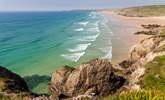 Perranporth is a great spot for surfing. - Thumbnail Image