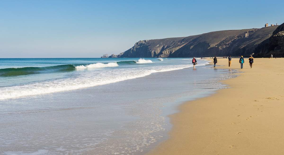 Venture out to the idyllic Chapel Porth Beach.