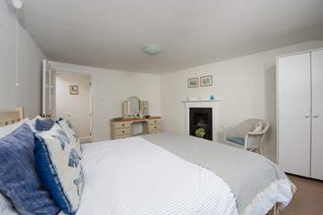 There's plenty of storage space dotted around the room.