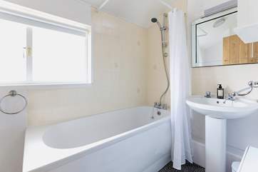The bathroom.