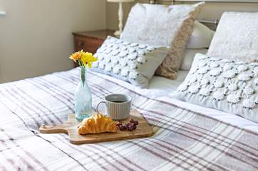 Breakfast in bed.