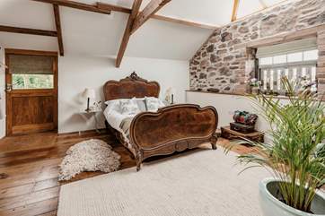 The comfy double bed promises a restful nights sleep.