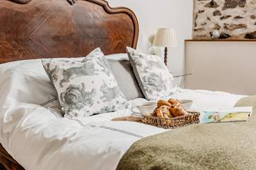 Treat yourself to breakfast in bed.