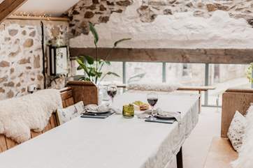 Enjoy a romantic meal for two.