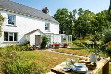 The gardens are a delight at Tom's Cottage.
