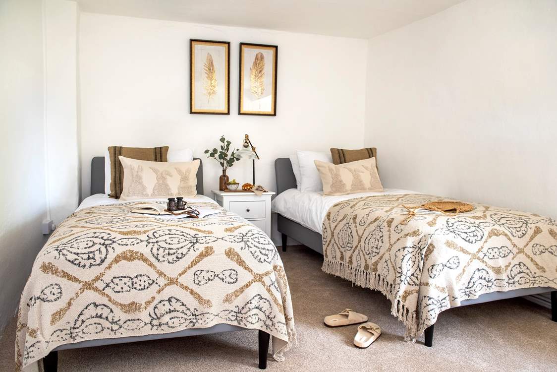The twin room is ideal for either adults or children.