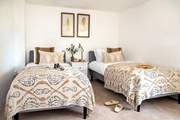 The twin room is ideal for either adults or children.