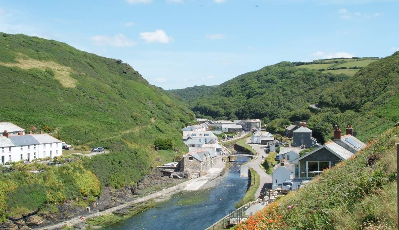 Gorgeous Boscastle is lovely, stroll around the shops and enjoy a spot of afternoon tea or an ice cream.
