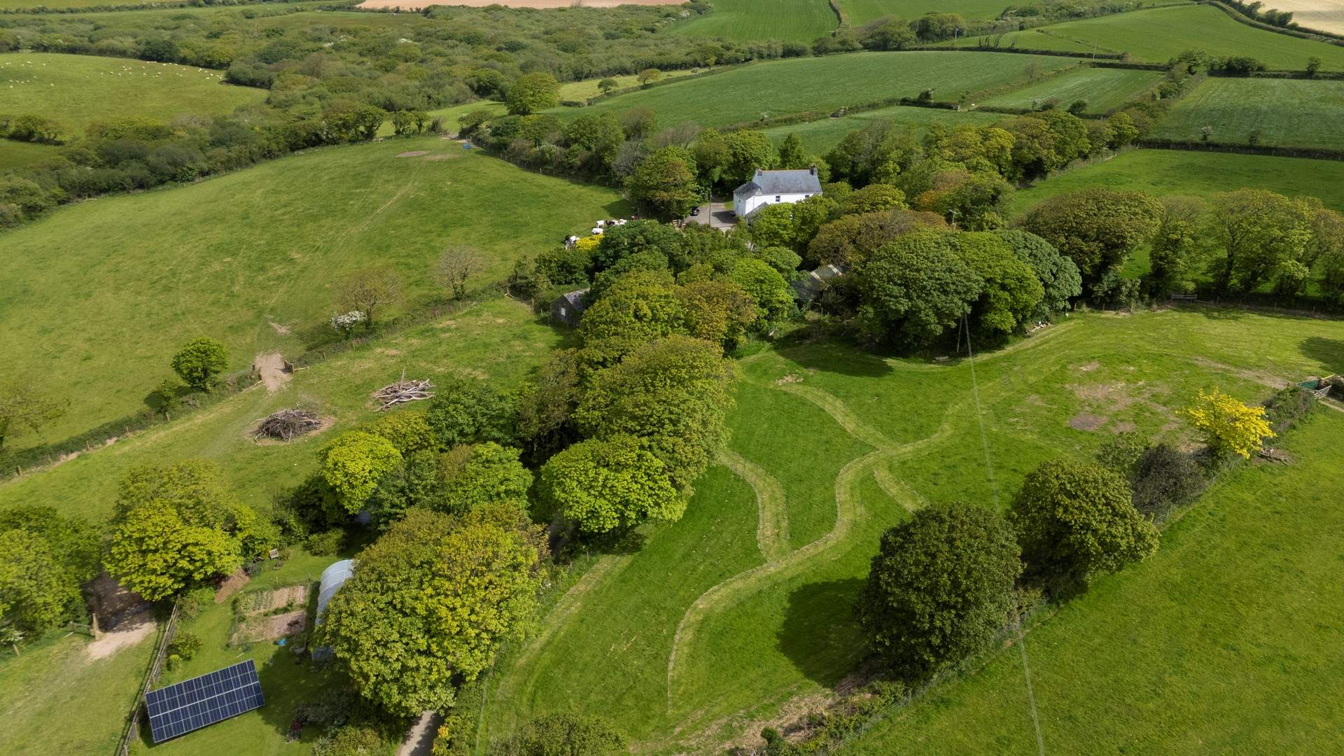 At the foreground is 'The Fold' your own private area to exercise your dog- you can also more than welcome to enjoy the space even if you don't have a dog! 