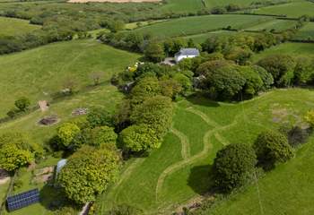 At the foreground is 'The Fold' your own private area to exercise your dog- you can also more than welcome to enjoy the space even if you don't have a dog! 
