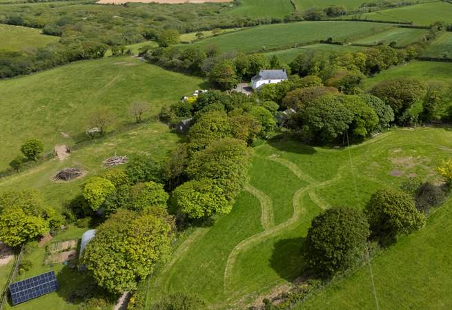 At the foreground is 'The Fold' your own private area to exercise your dog- you can also more than welcome to enjoy the space even if you don't have a dog! 