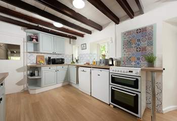 The kitchen is well equipped. 