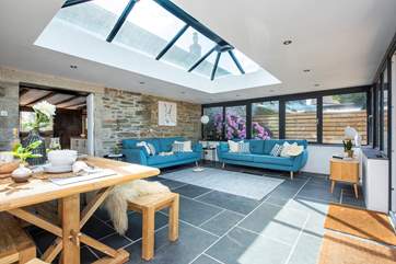 This open plan living space is perfect for sociable evenings with friends and family.