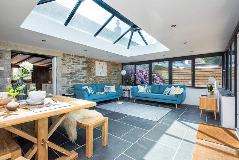 This open plan living space is perfect for sociable evenings with friends and family.