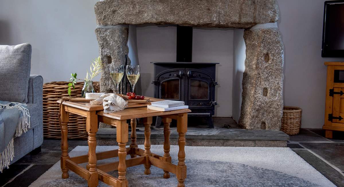 Gather around the fabulous wood-burning stove after a day on the beach.