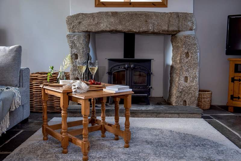 Gather around the fabulous wood-burning stove after a day on the beach.