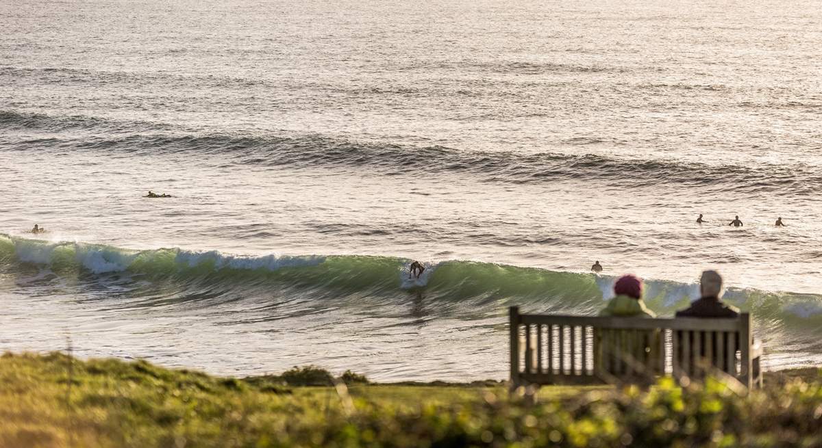 Polzeath beach is great for surfers.