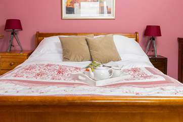 Treat yourself to breakfast in bed on your holiday.