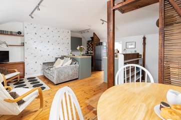 Venture up to the third floor and you'll find the fantastic open plan living space
